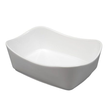 Korin muotoinen kulho aitoa posliinia - 6 kpl pakkaus