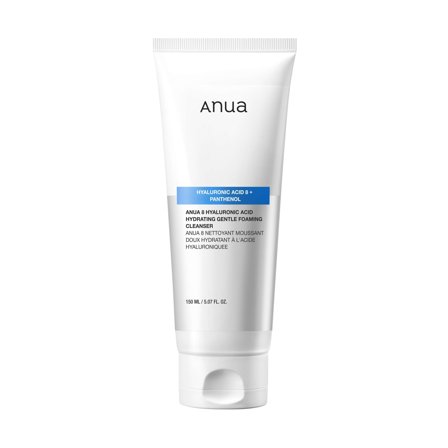ANUA - Viso HYALURONIC ACID 8+ PANTHENOL Hydrating Gentle Foaming Cleanser - Gel detergente viso