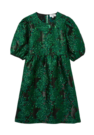 Carin Wester Klänning med puffärm LAZIO Klänningar Grön 40