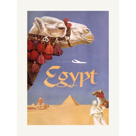 Egypt. Fly Twa (1960) Vintage Poster By David Klein