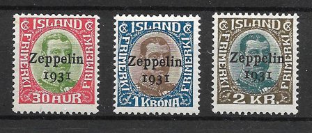 Island 1931 - AFA 147 - 149 - Postfrisk