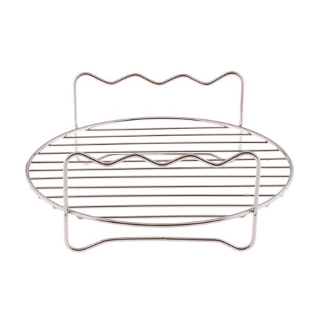 3 Spett Air Fryer Rack Kit Stålhållare Dubbellager Grill[GKS]