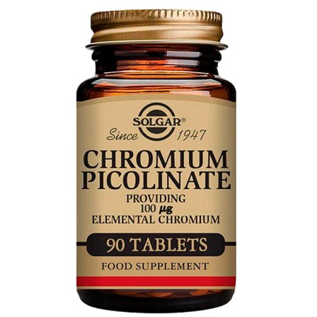 Solgar Krom Picolinat 90 tabl., Helse & Madvarer, Mineraler, Chrom