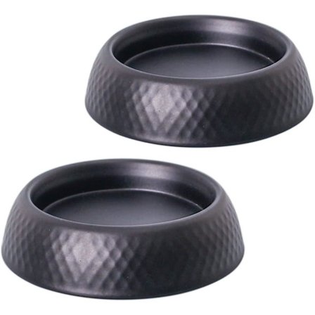 Musta Rautainen Kynttilänjalka, Koristeellinen Rautainen Pylväs Kynttilänjalka, 2 Kpl Sarja