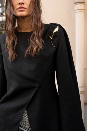 NA-KD Broche fleur - Autres accessoires - Or - One Size