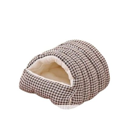 Pestävä ja irrotettava lemmikkipeti - Pehmeä ja mukava koiran/kissan pesä ympärivuotiseen käyttöön Grey M