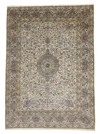 Keshan Rug Oriental Brown/Orange Large (Wool, Persia)