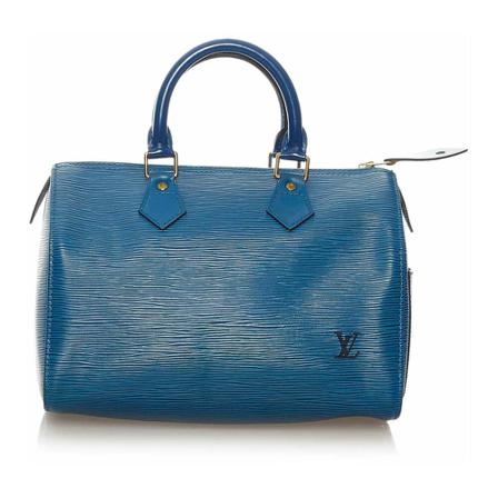 Louis Vuitton Vintage, Pre-owned Bag Blauw, Dames, Maat:ONE Size,leather