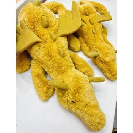 Jellycat Stor Rosa Lohikäärme Pehmolelu 66cm, Myyttinen Pehmeä Lelu, Klassinen Lahja Lapsille, Fantasia Pehmo Keltainen Versio