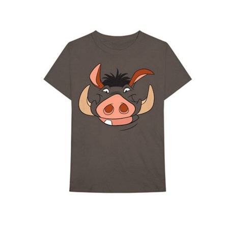 The Lion King Unisex Vuxen Pumbaa Bomull T-shirt L Brun