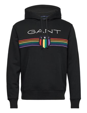 D.1 Gant Pride Sweat Hoodie Huppari Musta GANT