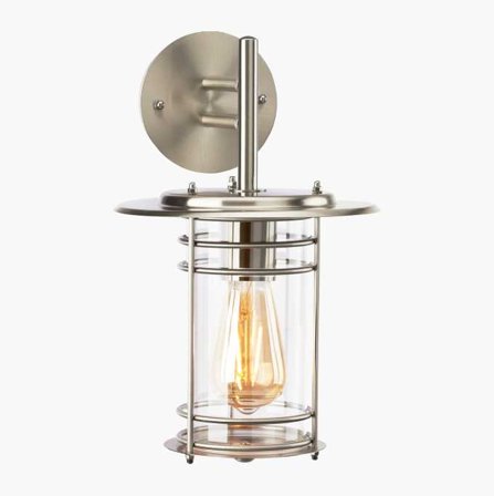 Utomhus Väggarmatur Borstat Stål A2 - Biltema