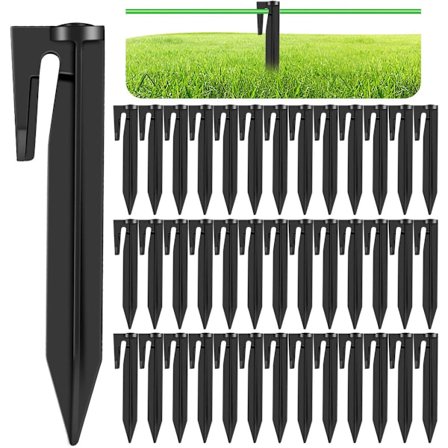 40 kappaletta maapeitteen kiinnitystappeja, maanauloja 8,5*2cm, lankatappeja / maatappeja rajajohtoon, yhteensopiva useimpien merkkien kanssa 