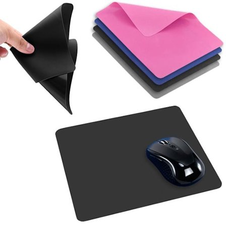 2-Pak - 1mm Musemåtte Rulbar - Ultratynd & Bøjelig - 21x16cm