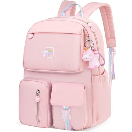 Regnbue Førskolesekk Vanntett Skolesekk Liten Barnebokveske for Tenåringsjenter Gave