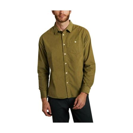 Knowledge Cotton Apparel Elder Velvet Shirt Grøn, Herre Skjorter