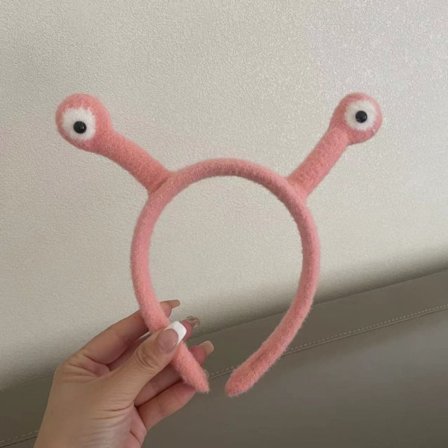 Snegle pandebånd til vask af ansigt PINK