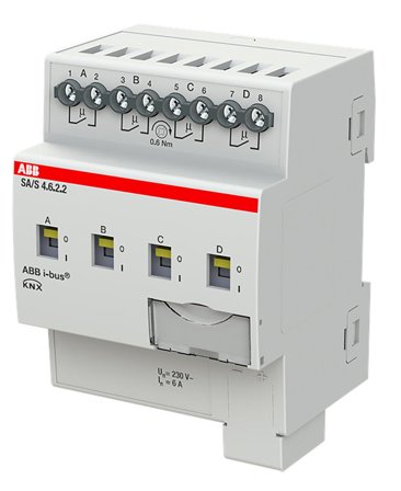 ABB 2CDG110254R0011 Brytaktor KNX, 230V, 6 A Max. antal omkopplarkontakter: 4, Elfördelning & strömförsörjning