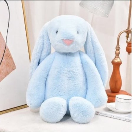 Original Jellycat stor Bonnie kanin dukke sød kanin dukke til børn baby beroligende plys legetøj gave Blå Kanin Blå Bunny 31CM