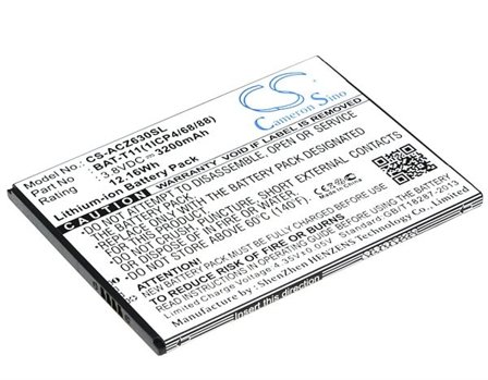 Batteri till SmartPhone, Mobil för Acer Liquid Z630, Liquid Z630S, T04