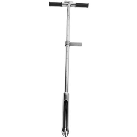 Jordprøvetaker, rustfritt stål testverktøy med utkastfotpedal for plen, hage og gårdsprøvetaking KLB