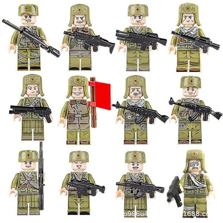 8-24 st/ set Minifigur Specialstyrkor Soldat monterade block Leksaker Byggklossar Barn Present