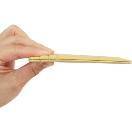 Slank Minimalistisk Lommebok med Glidelås - Gul - En Størrelse