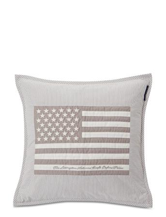Flag Arts & Crafts Sham Home Textiles Cushions & Blankets Cushion Covers Grå Lexington Home