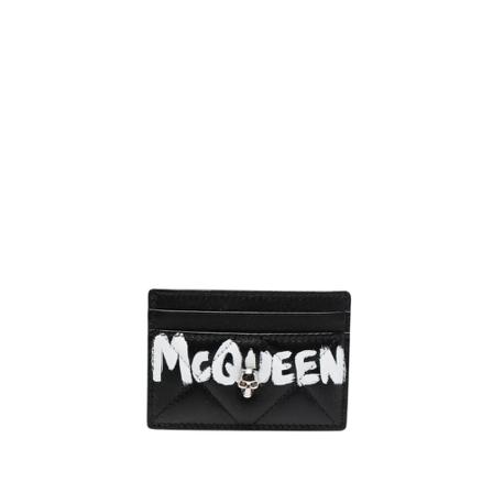 Alexander McQueen, Wallets ; Cardholders Czarny, Kobieta, Rozmiar: ONE Size