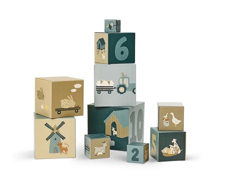 SMALLSTUFF Stabelkasser 1-10 Bondegård & Dyr, Børn & Forældre, Motorik & Bevægelse, Klodser Og Stabletårne