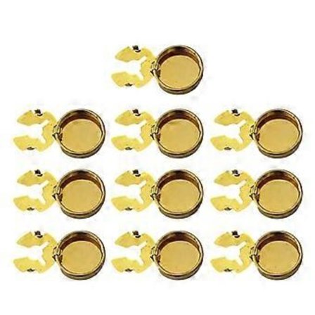 10 stk. messing knapovertræk manchetknapper guld farve rund manchetknapovertræk manchetknapsæt til sammenkomster daglig brug stor