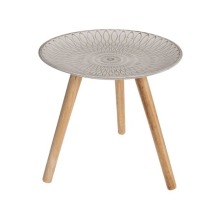 Out of the Blue Wooden Table - White/Nature