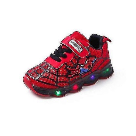 Barnesko Sportssko Spiderman Lysende Sneakers Barn Led Lysende Sko For Gutter