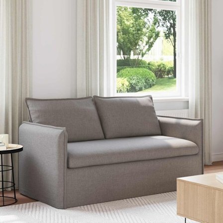 Soffa 140cm Taupe Metall