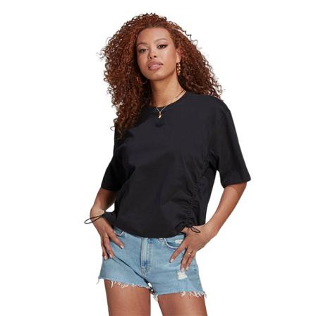 Adidas, Koszulka damska adidas Originals Drawcords Loose Tee He 9560 40 Czarny, Kobieta, Rozmiar: L