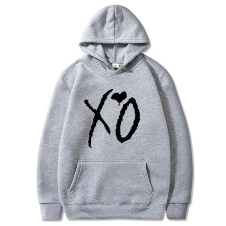 Hip Hop höst / vinter Hooded tröja XO kärlek mönster stil 5 S