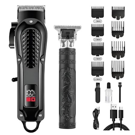 Multifunktionel Hårtrimmer med Børsteløs Motor, USB-opladning, 2-Dels Sæt D22