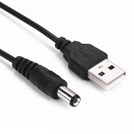 USB - DC 3.5mm power- och ström-kabel 1.4 meter