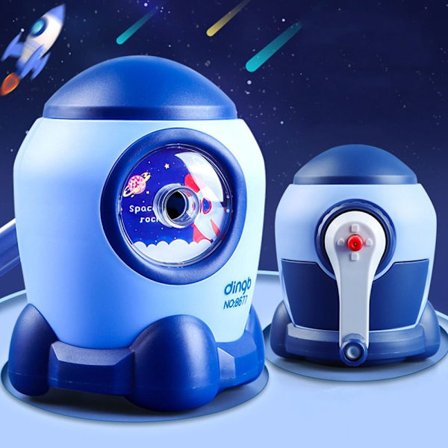 Blyantspidser To Gear Justerbar BLÅ RAKET RAKET