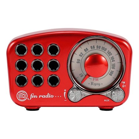 R919 Retro Radio Bluetooth Høyttaler, FM Radio Med Gammeldags Klassisk Stil, Bluetooth, TF Kortspor, rød