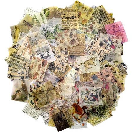 366PCS Vintage Scrapbooking DIY Material Papper Utsmyckning