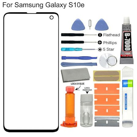 Reparationssats för byte av främre glasskärmslins Loca Lim Tool kompatibel Samsung Galaxy S8/s8 Plus/s9/s9 Plus/s10/s20/s20 Plus Jikaix