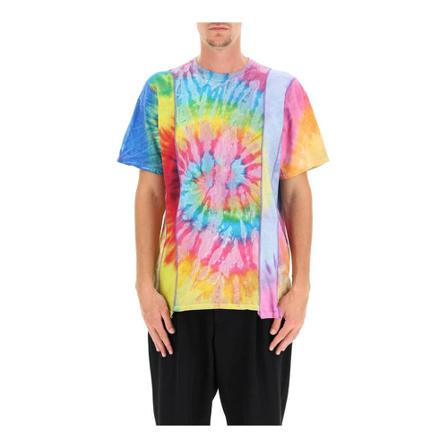 Needles Tie-Dye T-Shirt Rebuild , Blauw , Heren , Maat: S