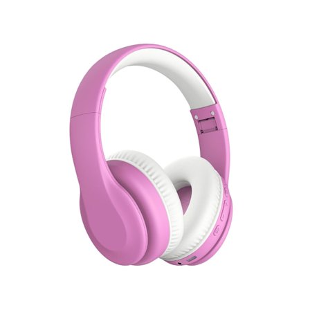 Rosa Bluetooth Hörlurar med Volymbegränsning för Barn