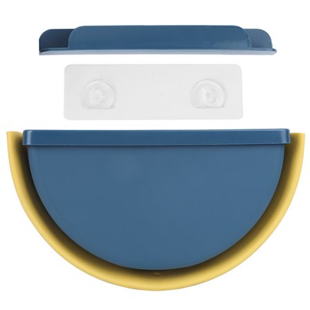 Køkken Foldbar Skraldespand Hængende Skraldespand Affaldsbeholder til Køkkenbad Mørkeblå