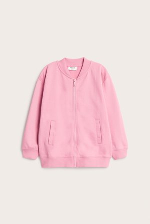 Kappahl | Vetoketjullinen collegepaita Pinkki 86/92 | Pinkki