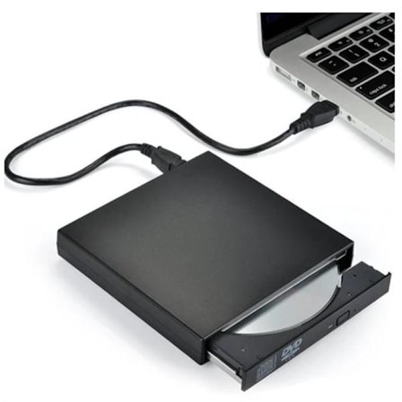 Ekstern DVD/CD-brænder - 24x Sort