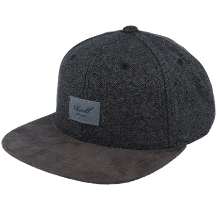 Reell - Grey snapback Czapka Z Daszkiem - Suede Gravel Grey Snapback @ Hatstore