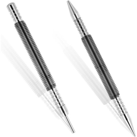 2 st fjädernagelslag, nagelslagverktyg och gångjärnsstiftborttagningsverktyg Dubbelhuvud Nagelsättare Hammare Spring Pin Punch Striking (12,2/13,5cm)