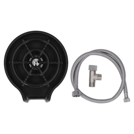 Kranflasksköljare Högtryck 5 Hålsmunstycke Automatisk Glas Sköljare med 80cm Slang för Kök EU 3/8 Gängdiameter 16mm